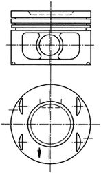 Поршень KOLBENSCHMIDT 94673700