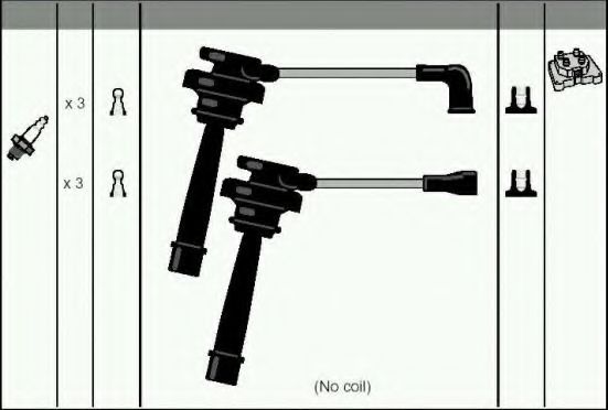 Комплект проводов зажигания ASHUKI C780-28