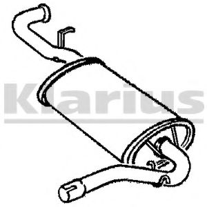 Глушитель выхлопных газов конечный KLARIUS 230257