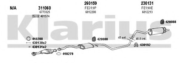 Система выпуска ОГ KLARIUS 361069E