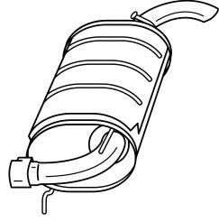 Глушитель выхлопных газов конечный SIGAM 32616