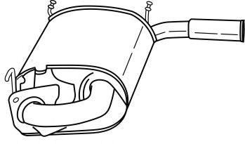 Глушитель выхлопных газов конечный SIGAM 34602
