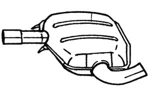 Средний глушитель выхлопных газов SIGAM 60428