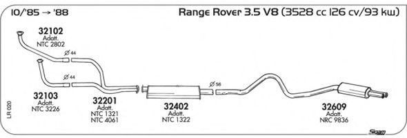Система выпуска ОГ SIGAM LR020