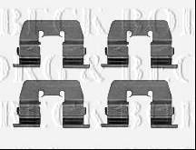 Комплектующие, колодки дискового тормоза BORG & BECK BBK1388