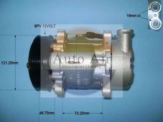 Компрессор, кондиционер AUTO AIR GLOUCESTER 14-0281P