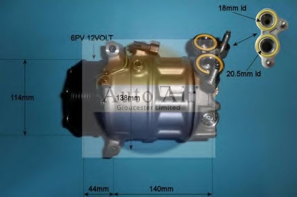 Компрессор, кондиционер AUTO AIR GLOUCESTER 14-0072