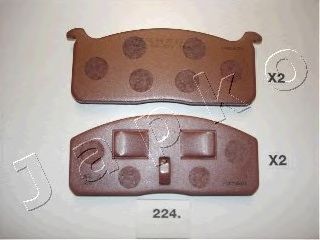Комплект тормозных колодок, дисковый тормоз JAPKO 50224