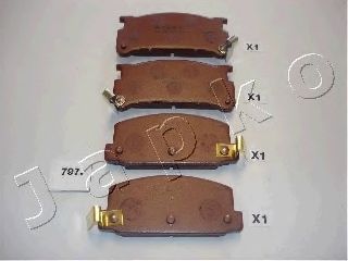 Комплект тормозных колодок, дисковый тормоз JAPKO 50797