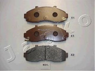 Комплект тормозных колодок, дисковый тормоз JAPKO 50K01