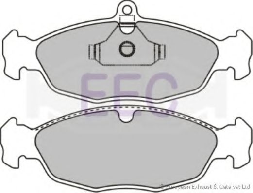 Комплект тормозных колодок, дисковый тормоз EEC BRP0730