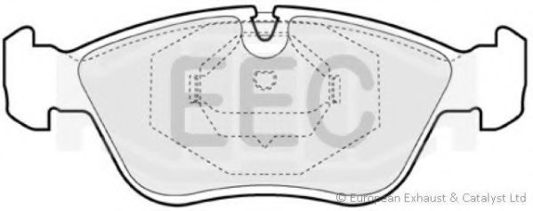 Комплект тормозных колодок, дисковый тормоз EEC BRP0813