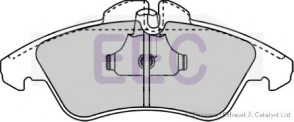 Комплект тормозных колодок, дисковый тормоз EEC BRP0921