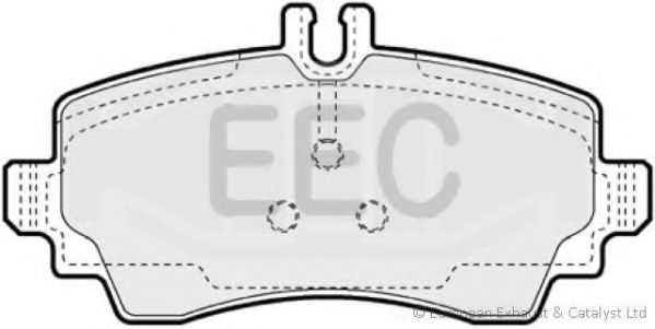 Комплект тормозных колодок, дисковый тормоз EEC BRP0993