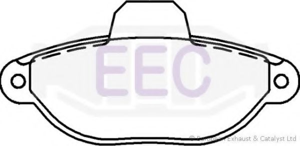 Комплект тормозных колодок, дисковый тормоз EEC BRP1035