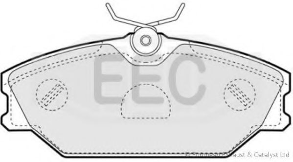 Комплект тормозных колодок, дисковый тормоз EEC BRP1141