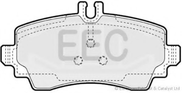Комплект тормозных колодок, дисковый тормоз EEC BRP1294