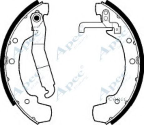 Тормозные колодки APEC braking SHU118