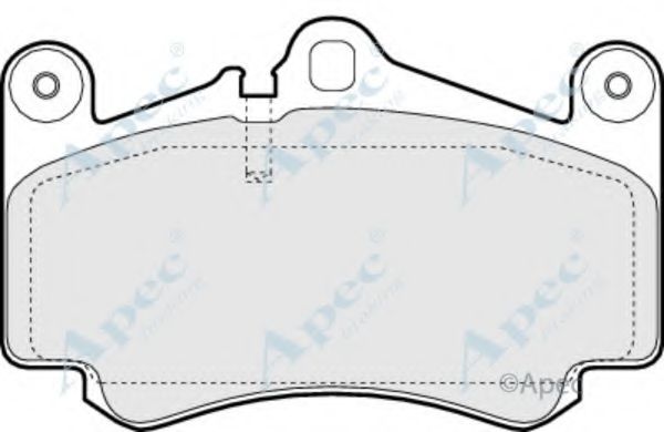 Комплект тормозных колодок, дисковый тормоз APEC braking PAD1403