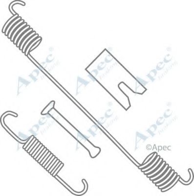 Комплектующие, тормозная колодка APEC braking KIT2025