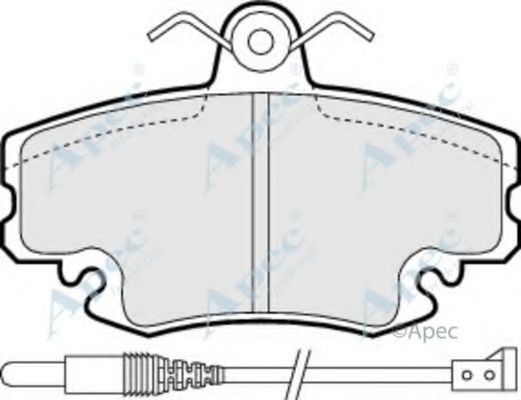 Комплект тормозных колодок, дисковый тормоз APEC braking PAD810