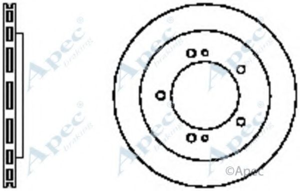 Тормозной диск APEC braking DSK2322