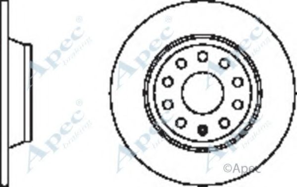 Тормозной диск APEC braking DSK2339