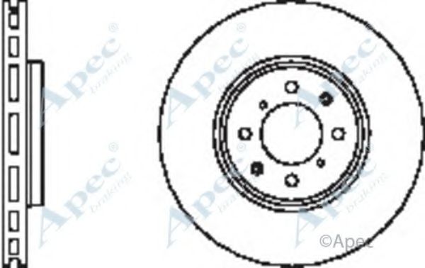 Тормозной диск APEC braking DSK2357