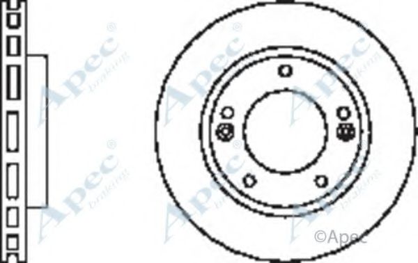 Тормозной диск APEC braking DSK2421