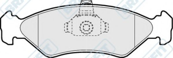 Комплект тормозных колодок, дисковый тормоз APEC braking PD3009