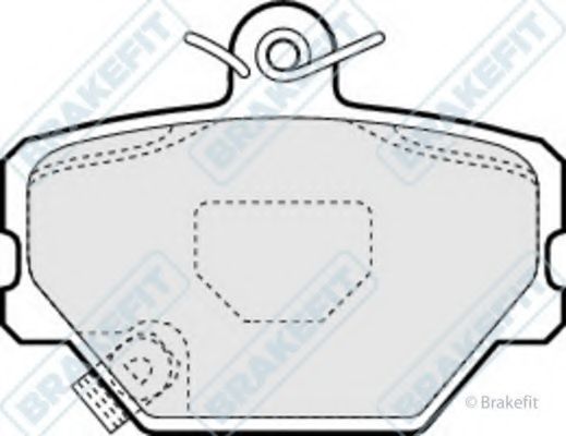 Комплект тормозных колодок, дисковый тормоз APEC braking PD3174