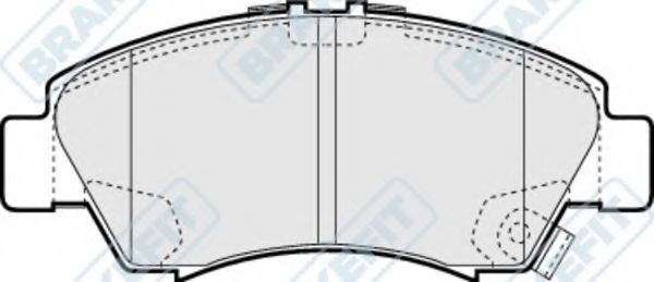 Комплект тормозных колодок, дисковый тормоз APEC braking PD3178