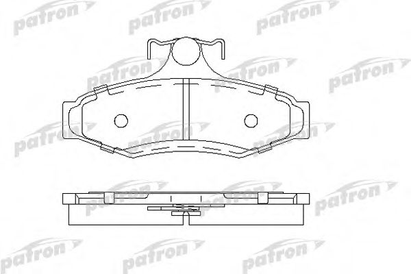 Комплект тормозных колодок, дисковый тормоз PATRON PBP1336