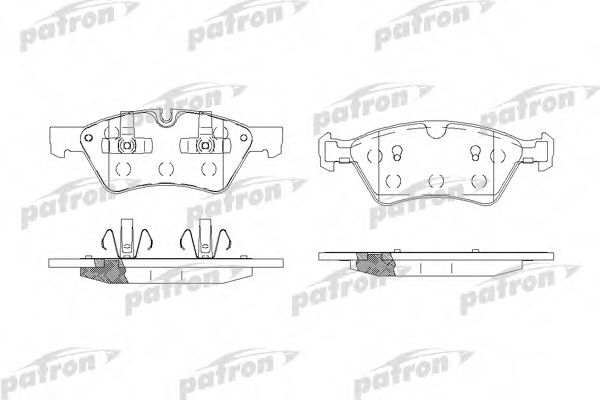 Комплект тормозных колодок, дисковый тормоз PATRON PBP1830