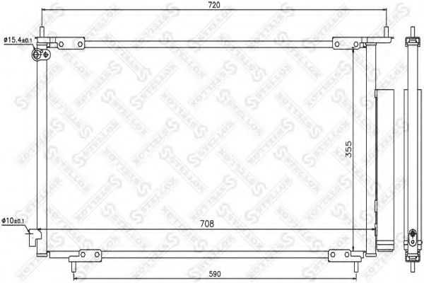 Конденсатор, кондиционер STELLOX 10-45096-SX