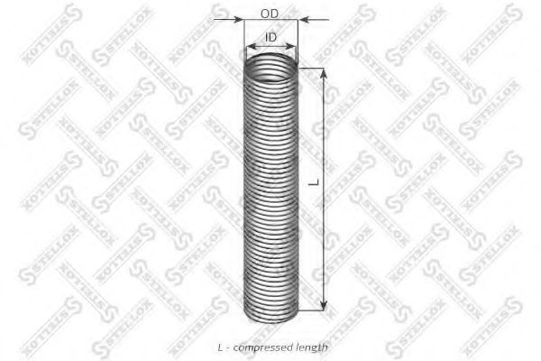 Гофрированная труба, выхлопная система STELLOX 82-01645-SX