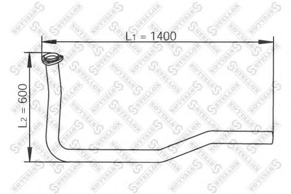 Труба выхлопного газа STELLOX 82-03703-SX