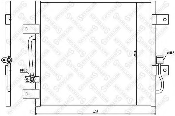 Конденсатор, кондиционер STELLOX 10-45426-SX