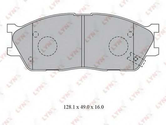 Комплект тормозных колодок, дисковый тормоз LYNXauto BD-4416