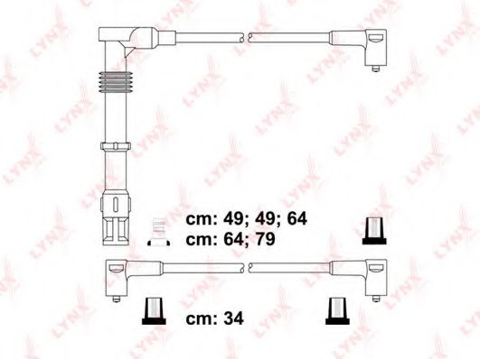 Комплект проводов зажигания LYNXauto SPC1208