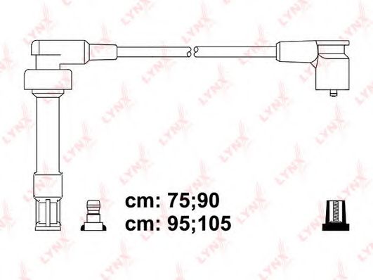 Комплект проводов зажигания LYNXauto SPC1412