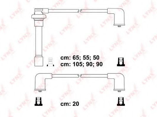 Комплект проводов зажигания LYNXauto SPC3422