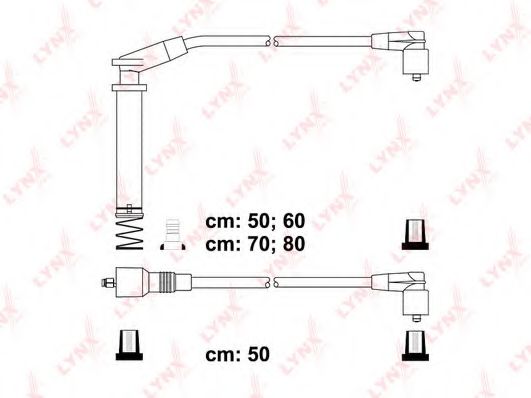 Комплект проводов зажигания LYNXauto SPC5929
