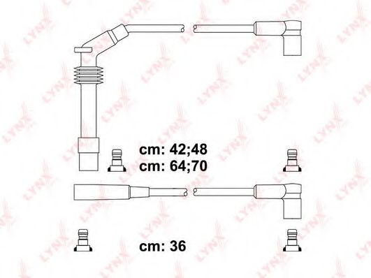 Комплект проводов зажигания LYNXauto SPC5931