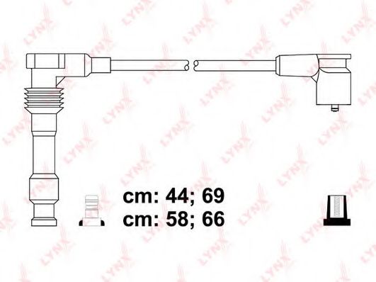 Комплект проводов зажигания LYNXauto SPC8011