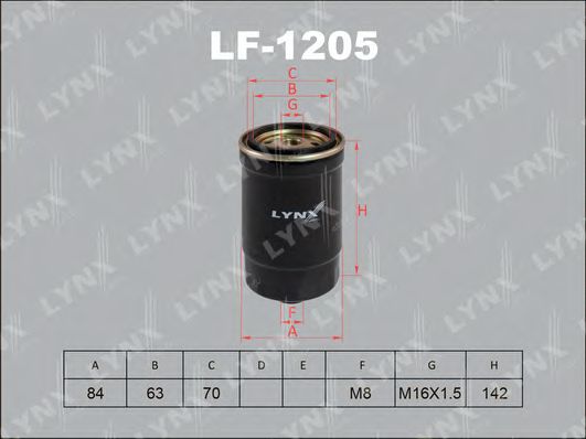 Топливный фильтр LYNXauto LF-1205