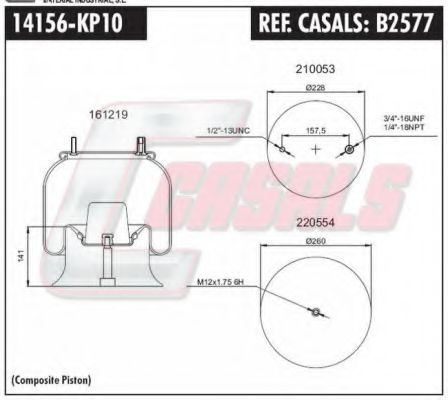 Кожух пневматической рессоры CASALS B2577