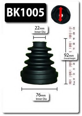 Комплект пылника, приводной вал SHAFTEC BK1005