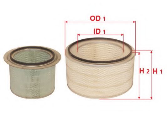 Воздушный фильтр SAKURA  Automotive A-5531-S