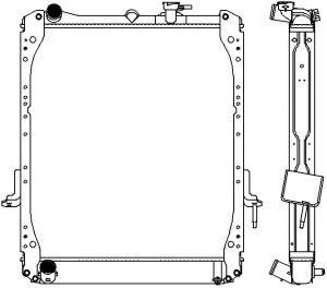 Радиатор, охлаждение двигателя SAKURA  Automotive 3241-1012